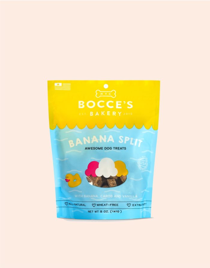 Bocces Biscuit  Bocces Banana Split  BananaSplit  5 oz