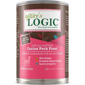 Nature's Logic Dog Canned  Nature's Logic Dog Canned Pork  Pork  13.2oz