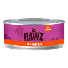 Rawz Cat Canned  Rawz Cat Canned Food  Rabbit  5.5 oz