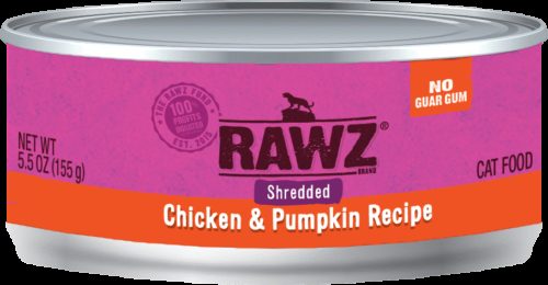 Rawz Cat Canned  Rawz Cat Canned Food  ShredChiPmk  3oz