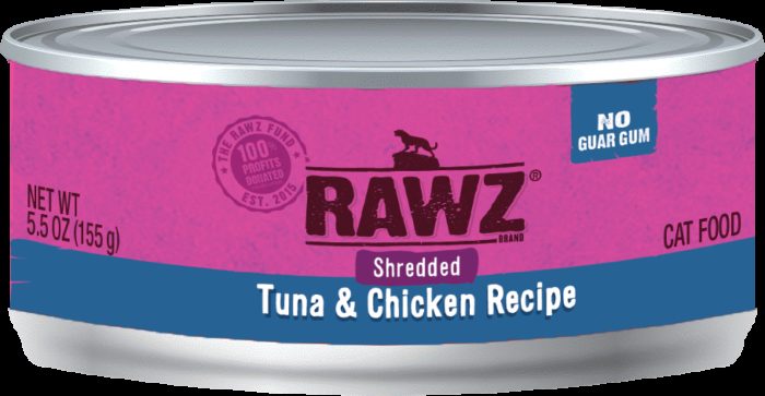 Rawz Cat Canned  Rawz Cat Canned Food  ShredTnaCh  3oz