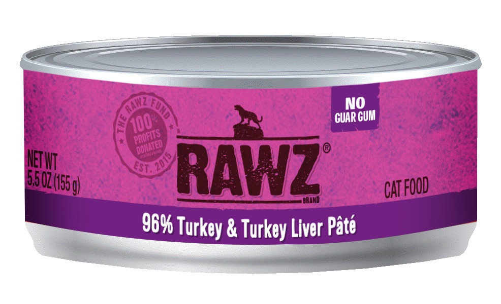 Rawz Cat Canned Turkey/Liver 5.5oz Thomas Tails Crystal Lake