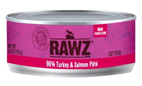 Rawz Cat Canned  Rawz Cat Canned Food  Turkey/Salm  5.5 oz